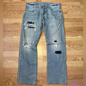 Levi’s 501 150th Anniversary Sashiko Patch Selvedge Denim